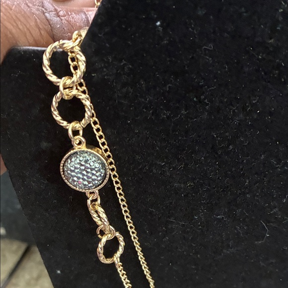 Charming Charlie Gold and Black Necklace - Picture 5 of 5